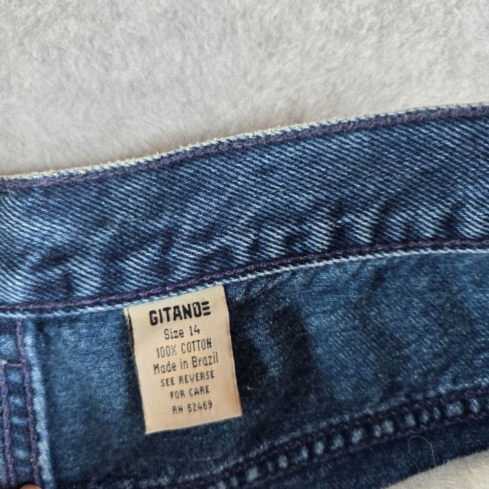 Gitano Jeans Women 28 Blue High Waisted Mom Jeans Vintage Tapered Leg 90s - Picture 10 of 11